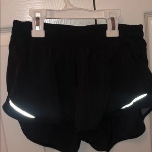 Size 6 Lululemon hottie hot shorts.